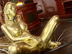 Submissive Office Beauty Gets The Gold Treatment - CosplayInJapan