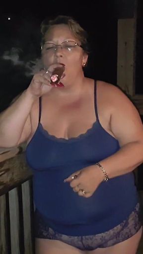 Huge Cigar Smoking