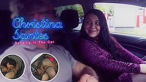 Hairy Banging In The Car With Christina Santes