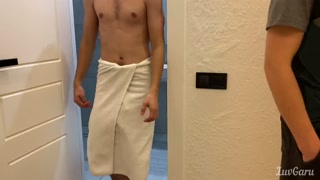 So Much Cum in my Asshole! Husband Watches Young Wife