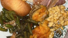 Christmas Leftovers Eating – Messy Food Fetish 4:43