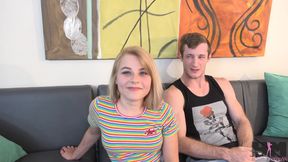 Petite Skylar Valentine&#039;s Tight First Time With Brick!