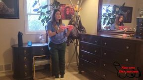 Jane Finds Stepdaughters Huge Dildo... and Rides It!