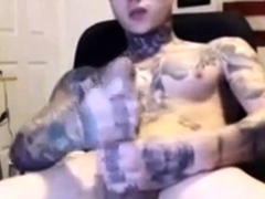 Latin tattoo biggest cock cumshot 2