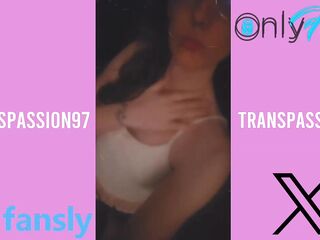Trans hotty being a little teaser