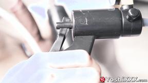 ”Japanese deviant Yoshi Kawasaki drinks his own pee after using a prick pump”