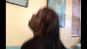 Janae Fox loves to tease her boyfriend by slowly sliding her panties down over her big...