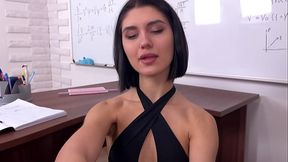 Innocent schoolteacher's virginity is popped by eager student