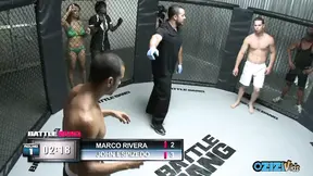 Fighter fucks a busty ebony slut because he&#039;s a loser