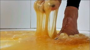 FEET ON STICKY EXTRA GLUE - part 2.