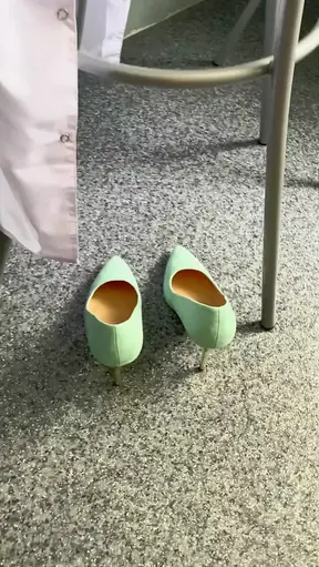 Madam Doctor fucks patient in stockings and high heels