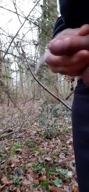 Emotional moment from "Forest pee and cum"