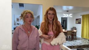 Wife's Secret Lesbian Lover Chokes on My Cock Gushes Hard