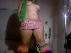 Big Fluffy BBW Ass on Webcam