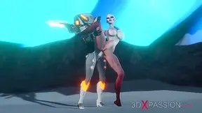 Futanari Astronaut Dominates Alien Goddess in Steamy Spaceship Tryst