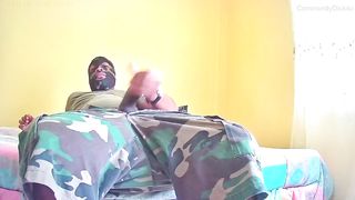 Military Man Milking Off Until Jism. communitydick4u ten Mins of Sultry Onanism.