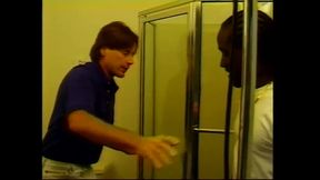 Black Chick Has an Interracial Threesome in the Toilet