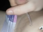 Cute abdl jerks it!