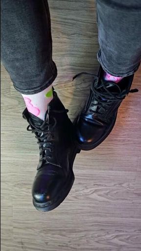 Dr. Martens Off, Soft Socks Reveal🖤