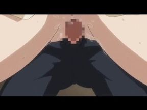 Cartoon beauty in a short dress bent over