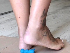 Ally kay femdom and foot fetish with horny boyfriend