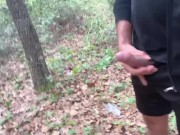 Cum shot in the Public Park. Quarantine Jerk Off Challenge. Day 6