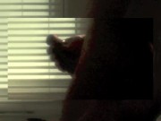 Home movie sexy guy strips and strokes big cock striptease dance
