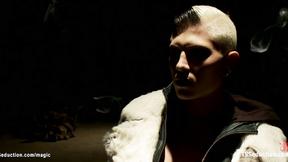 ”Huge dick inked TS fucking men”