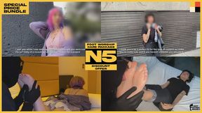 Pink Haired Alt Cutie Student And 18YO Petite Asian Otaku Get Picked Up For A Hot Foot Worship, Toe Sucking, Sole Sucking Treatment - ASMR Foot Worship Sounds - Foot Worship Care Package N5 - Volumes 9 & 10 - Molly & Aiko