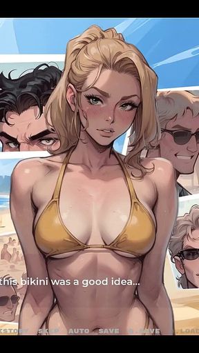 My New Girlfriend Taboo Hentai Game Ep.25 Tiny Bikini for Huge Step Sis Ass!