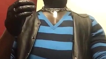 Black Muscle Smoking & Nippleplay Compilation Geared in Leather Latex Denim Attire