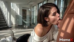 this rounded pregnant bitch was going crazy from the lack of sex and begged me to destroy her wet pussy [ai]