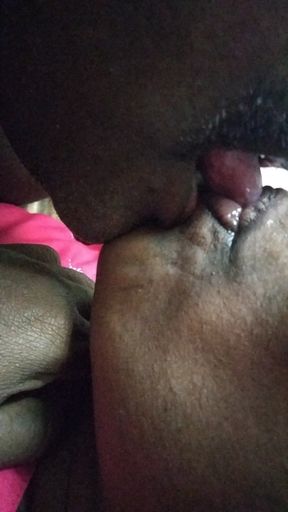 Deep Lip Kiss and Pussy Sucking Hot Moaning