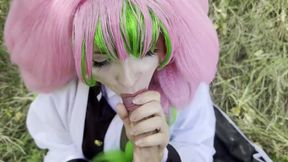 Mitsuri Kanroji Demon Slayer Cosplay – Sunny Day, Sweet Mirabelle Plums and a Hot Fantasy