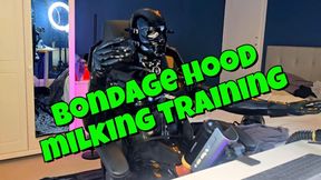 Bondage Hood Milking Training