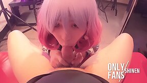 Luna cosplayer sucks and gets fucked in horny japanese cosplay