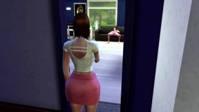Stepmom catches her son jerking off and gets turned on