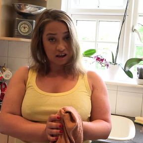 AuntJudysXXX - Fucking your Busty Stepmom Olga in the Kitchen (POV Experience)