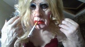 Shitcunt Sarah Fuckpig Cumdump slag degraded  trannie, poses for her fans to wank over