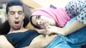 Arab Teen Sucks Huge Dick