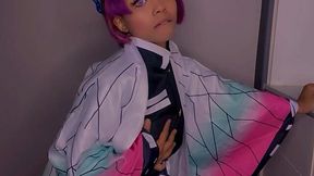 Busty Babe Amari Gold Fucks Up Demon Slayer Cosplay