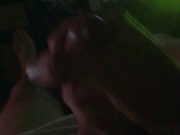 Young Russian guy jerks off his cock after a hard day