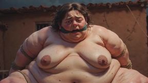 SSBBW in Bondage - Desperate with Fat Wide Wet Pussy