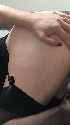 Let Him Fuck Me From Behind - Anal Creampie