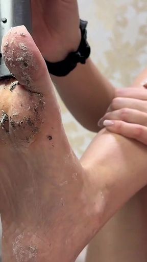Extreme Foot Filth! Dirty Soles & Overloaded Vacuum
