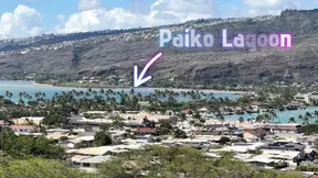 Classic Euro MILF seduces in traditional East Oahu, Hawaii fishing spot