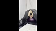 【latex】ラバーフェチのディルドプレイ【hentai】