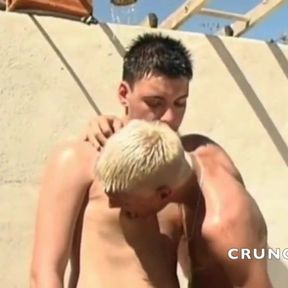 Young straight dude fucking outdoor his gay friend 9