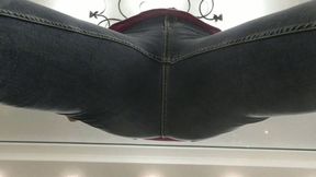 In tight jeans with legs spread apart and the camera WMV FULL HD 1080p