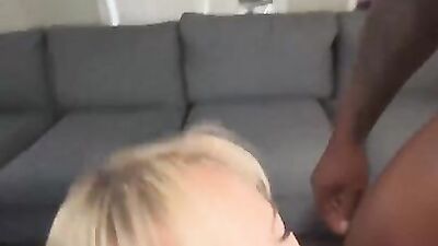 MG - Hotwife Swallows Cum From BBC After Threesome